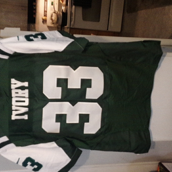 NFL Nike 40 on Field NewYork Jets football Jersey number 33 Ivory size 40 med - Picture 2 of 6